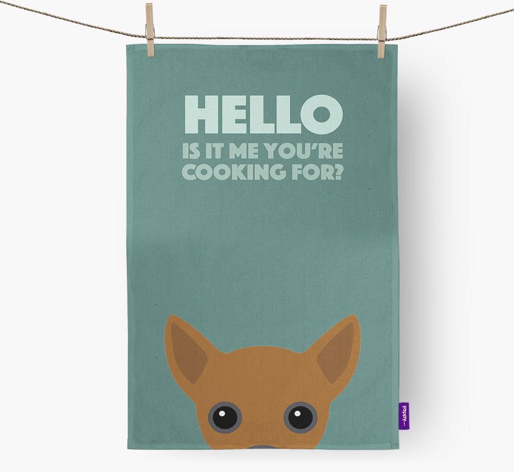 'Cooking For' - Personalized {breedFullName} Dish Towel