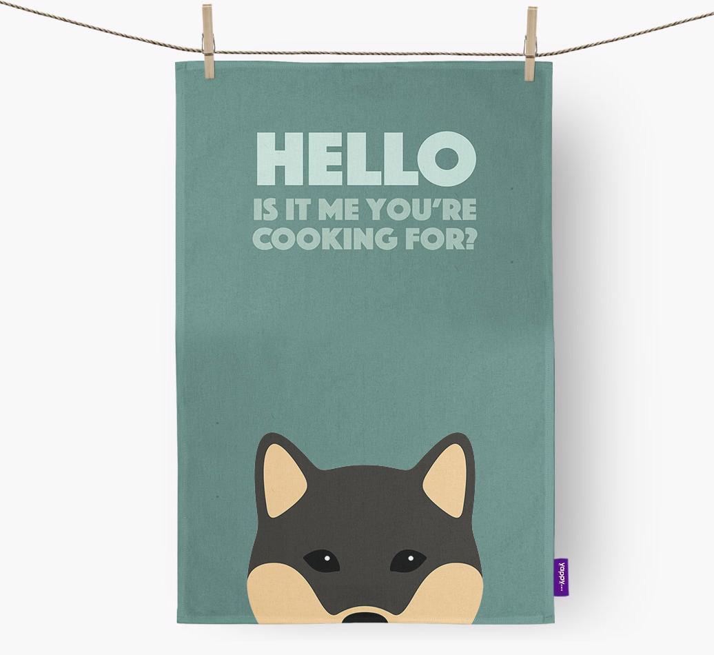 'Cooking For' - Personalized {breedFullName} Dish Towel