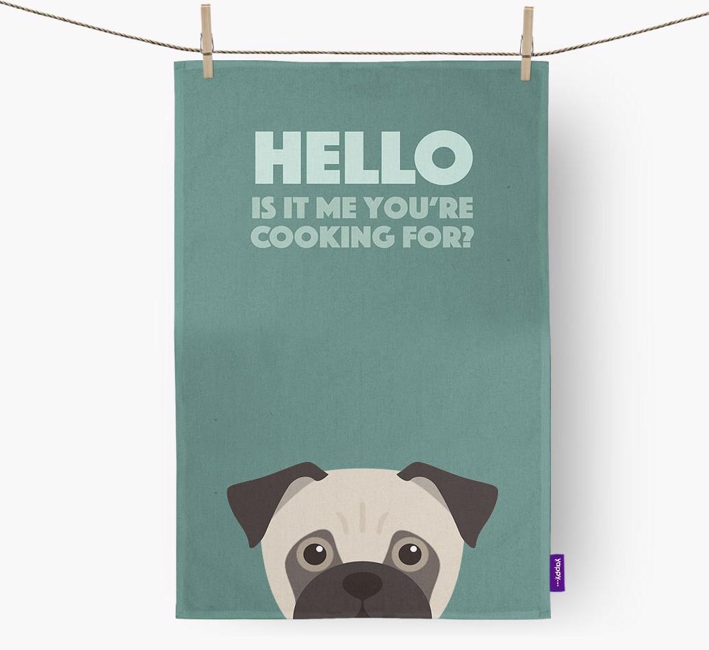 'Cooking For' - Personalized {breedFullName} Dish Towel