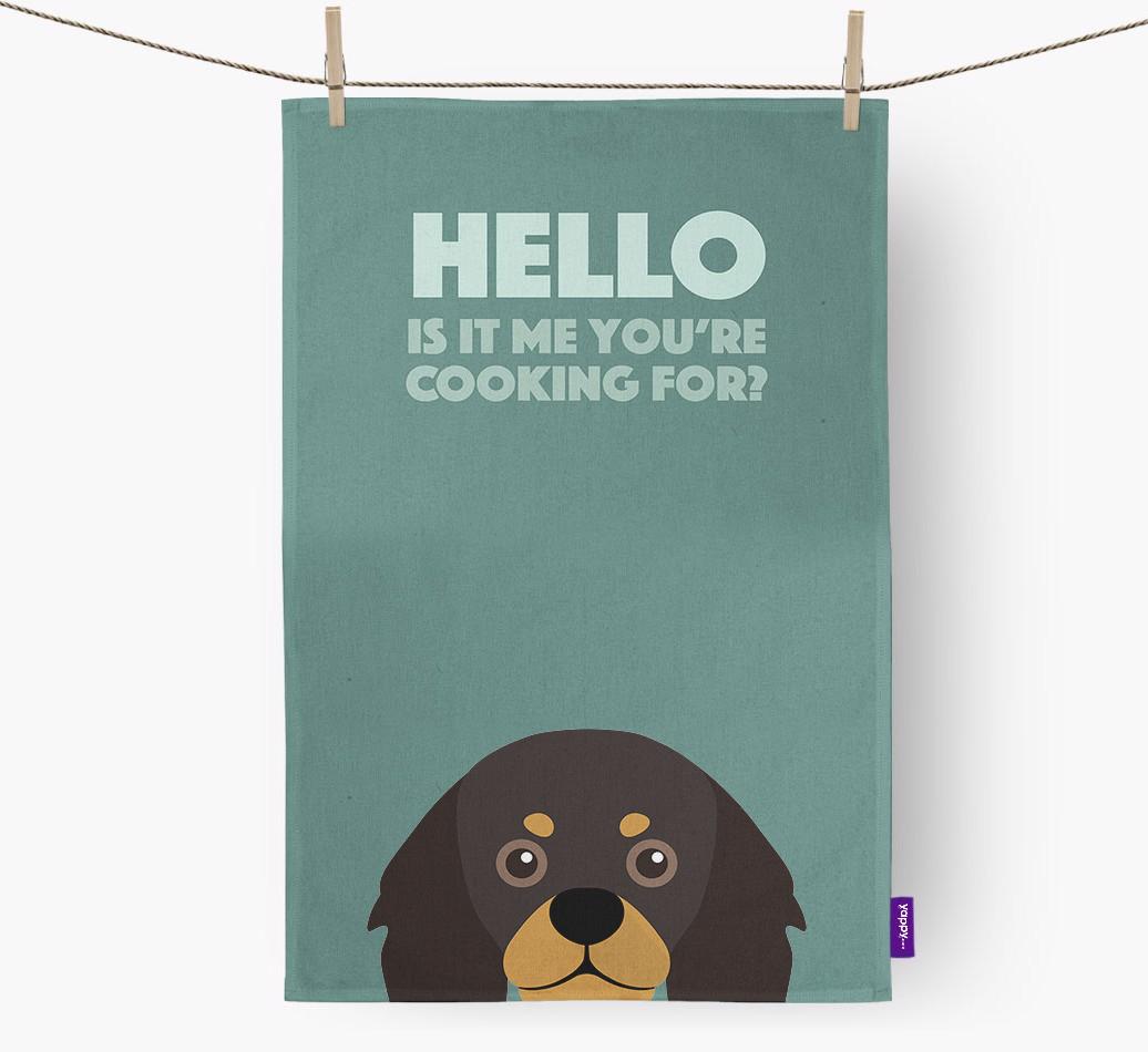 'Cooking For' - Personalized {breedFullName} Dish Towel