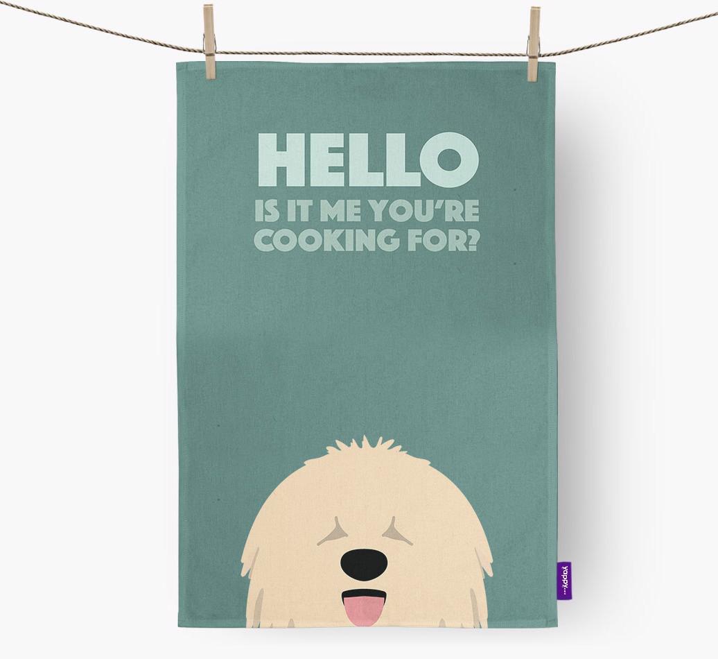 'Cooking For' - Personalized {breedFullName} Dish Towel