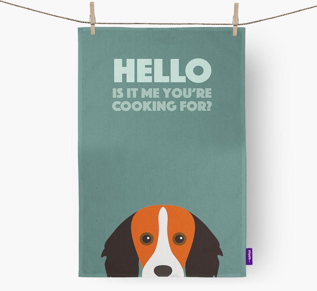 'Cooking For' - Personalized {breedFullName} Dish Towel