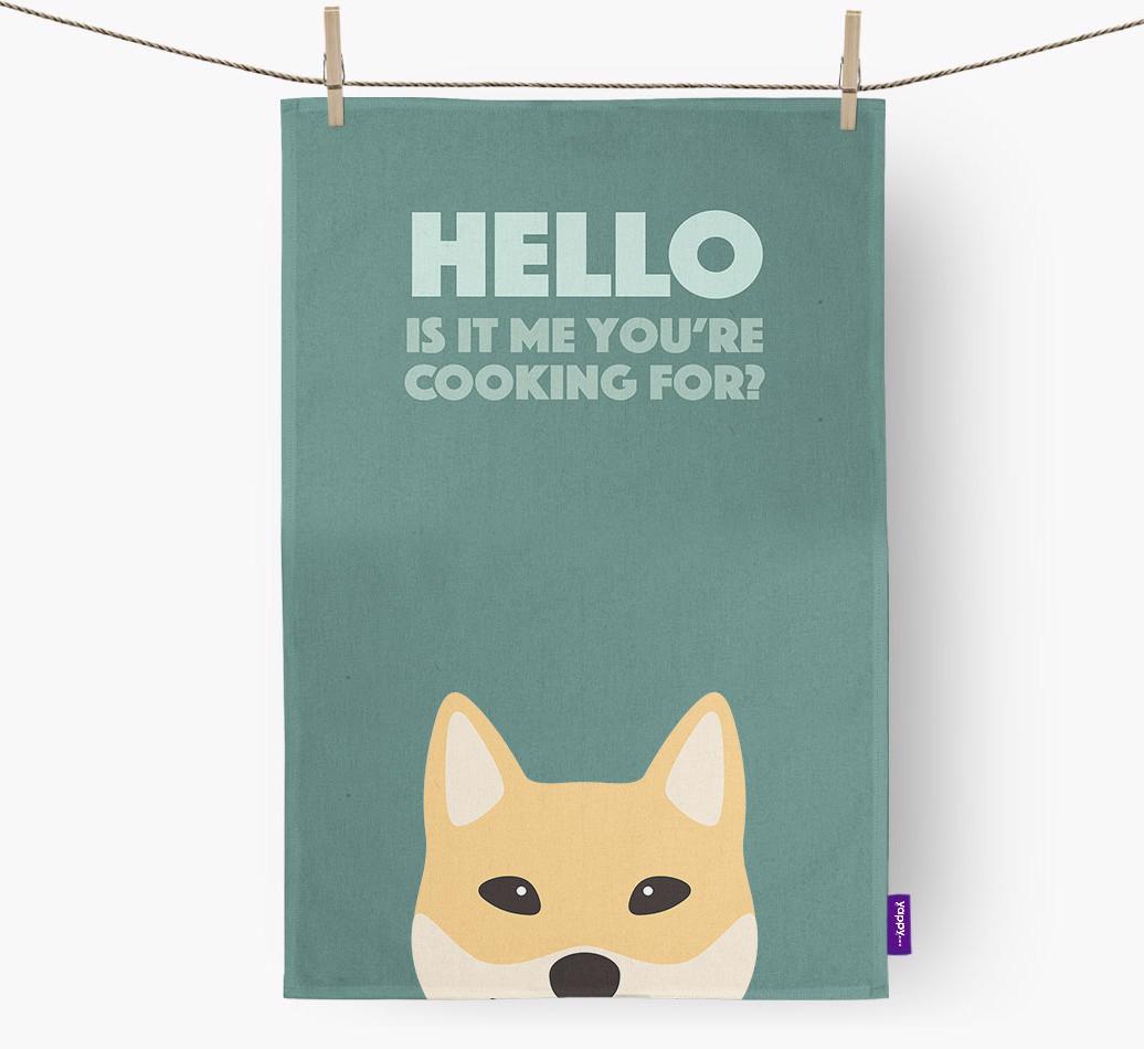 'Cooking For' - Personalized {breedFullName} Dish Towel