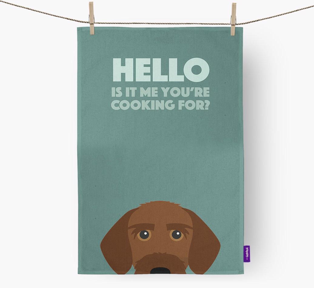 'Cooking For' - Personalized {breedFullName} Dish Towel