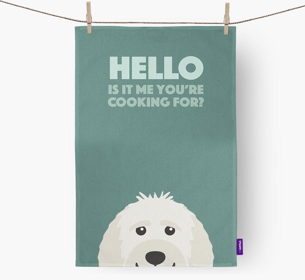 'Cooking For' - Personalized {breedFullName} Dish Towel