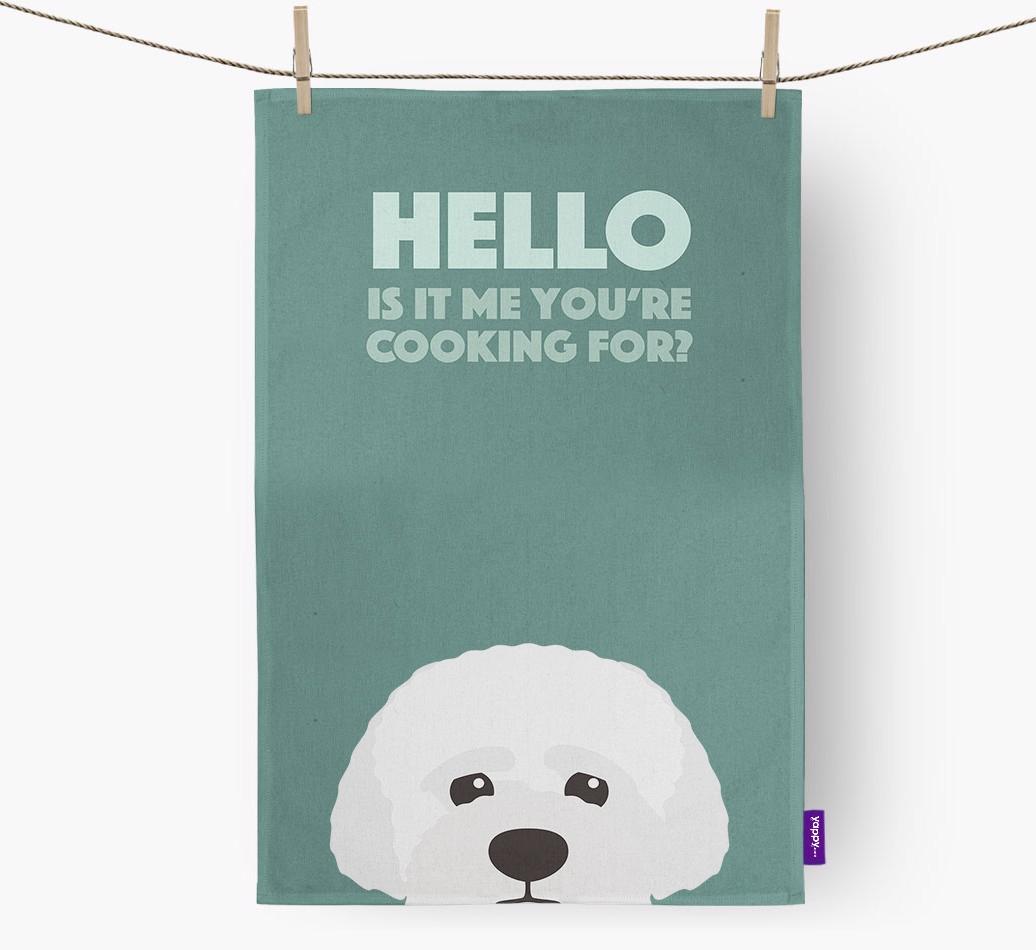 'Cooking For' - Personalized {breedFullName} Dish Towel