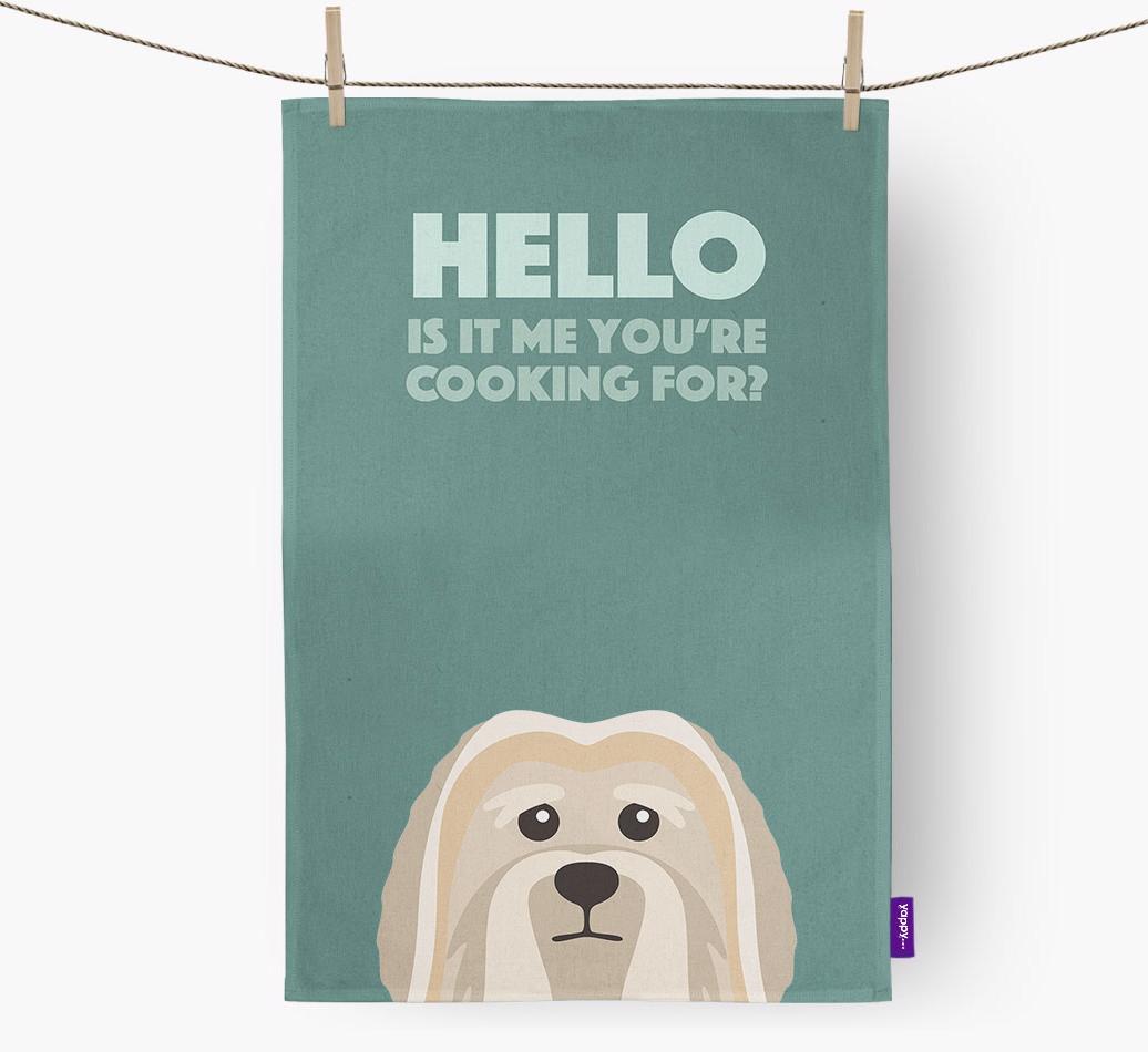 'Cooking For' - Personalized {breedFullName} Dish Towel