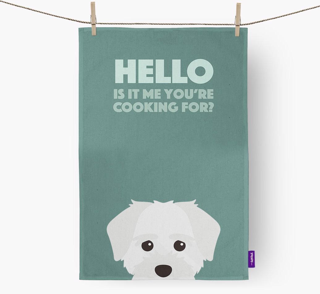 'Cooking For' - Personalized {breedFullName} Dish Towel