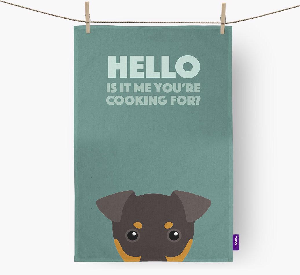 'Cooking For' - Personalized {breedFullName} Dish Towel