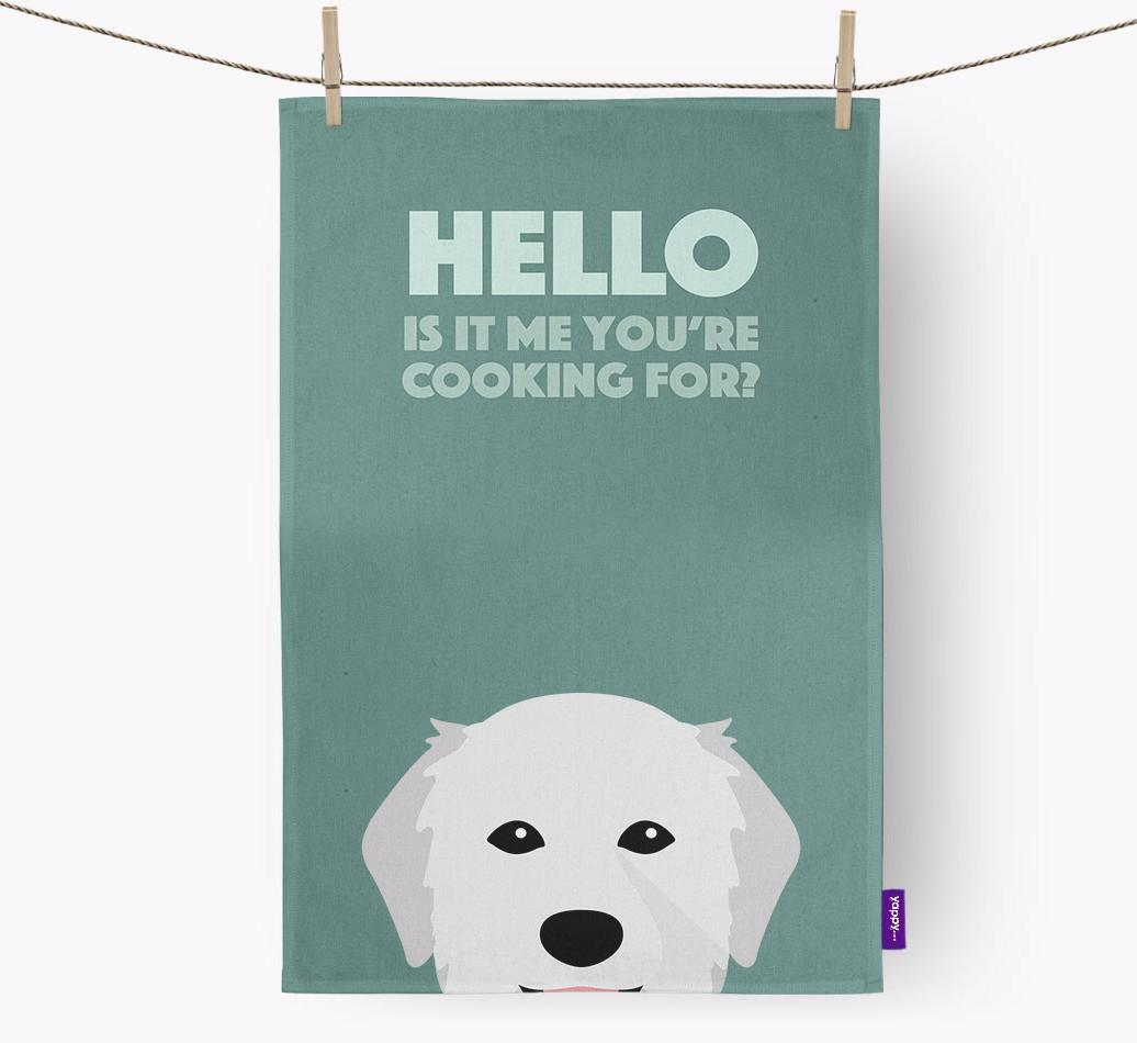 'Cooking For' - Personalized {breedFullName} Dish Towel