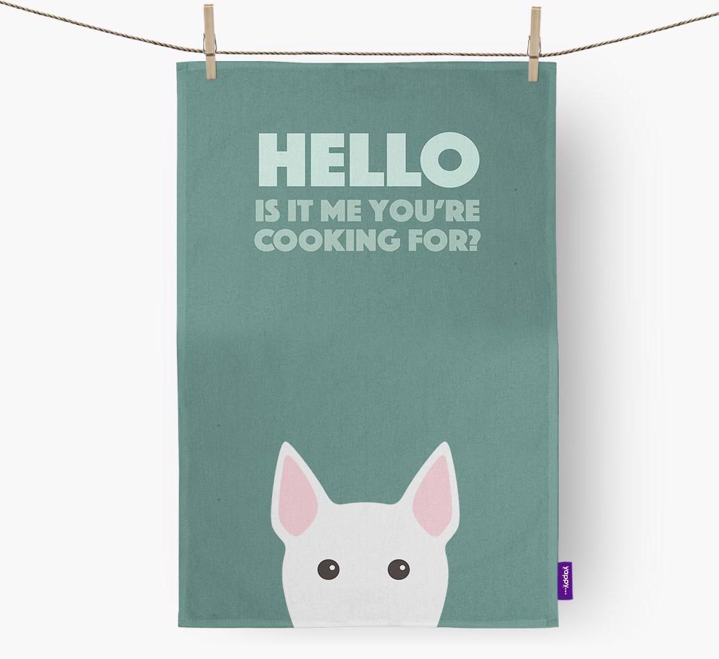 'Cooking For' - Personalized {breedFullName} Dish Towel