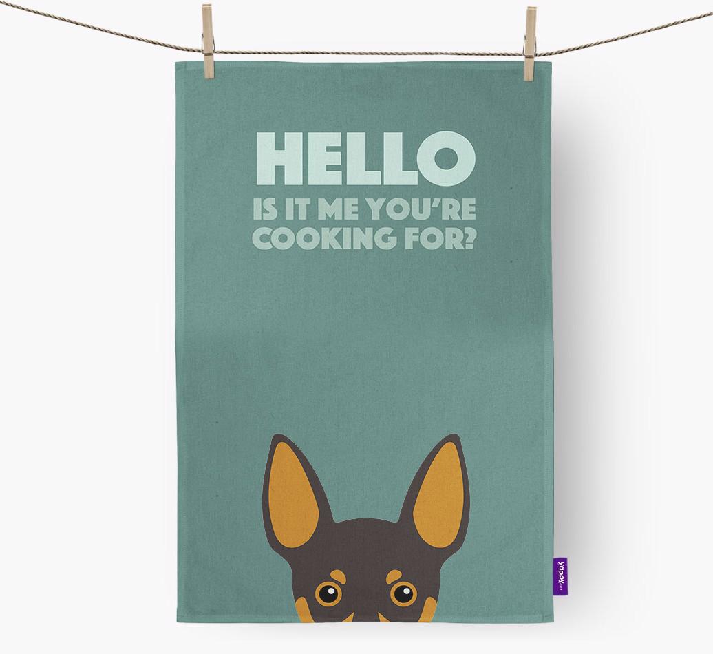 'Cooking For' - Personalized {breedFullName} Dish Towel