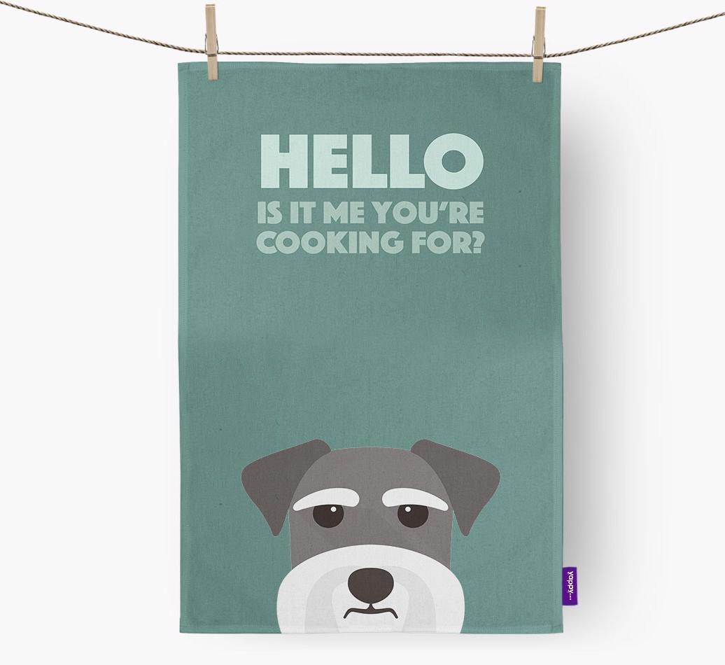 'Cooking For' - Personalized {breedFullName} Dish Towel