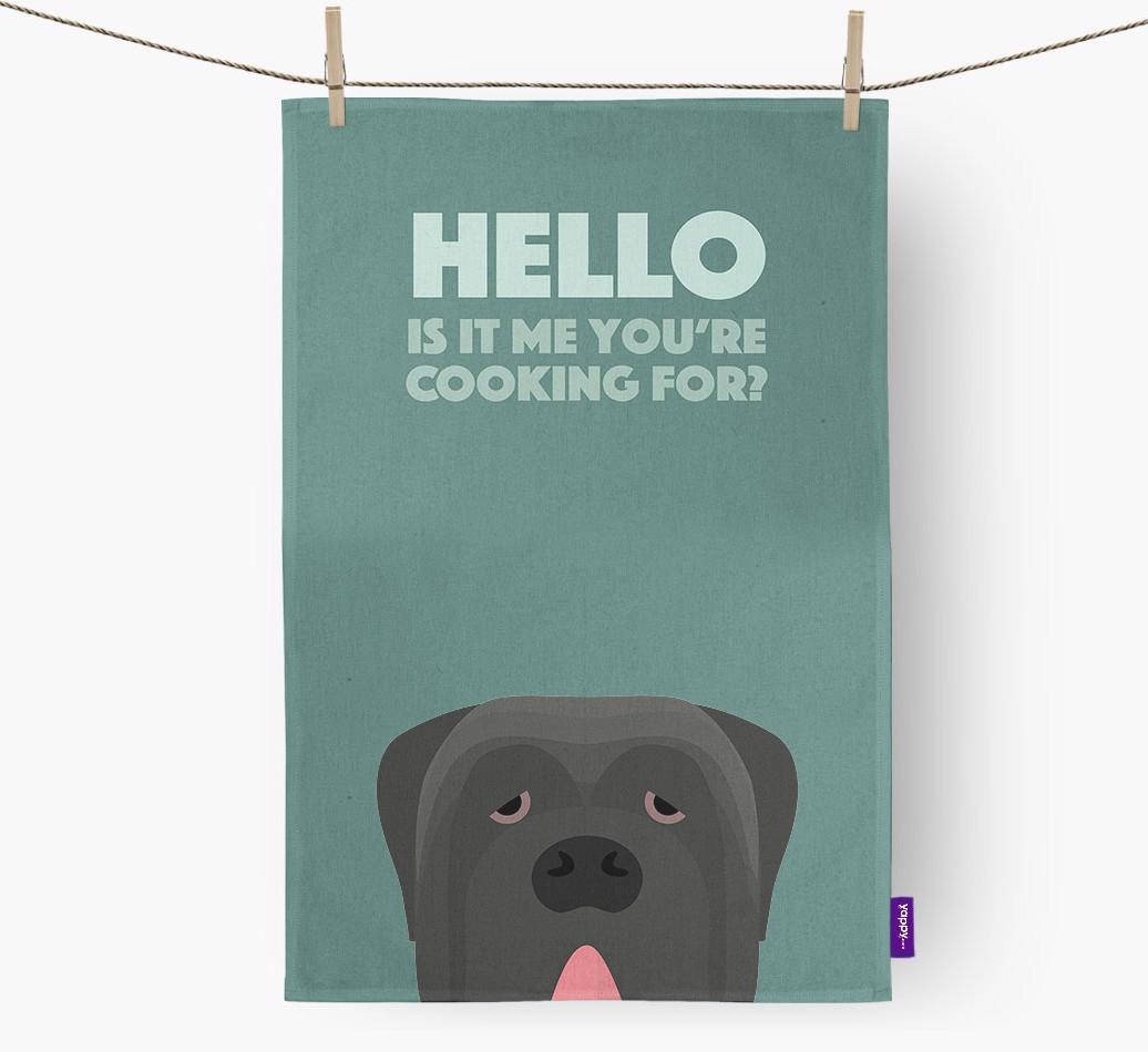 'Cooking For' - Personalized {breedFullName} Dish Towel