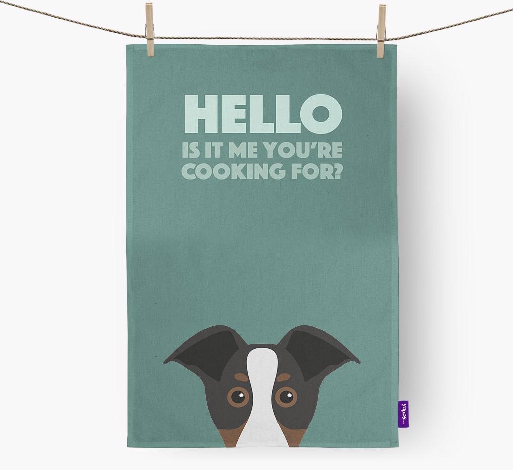 'Cooking For' - Personalized {breedFullName} Dish Towel