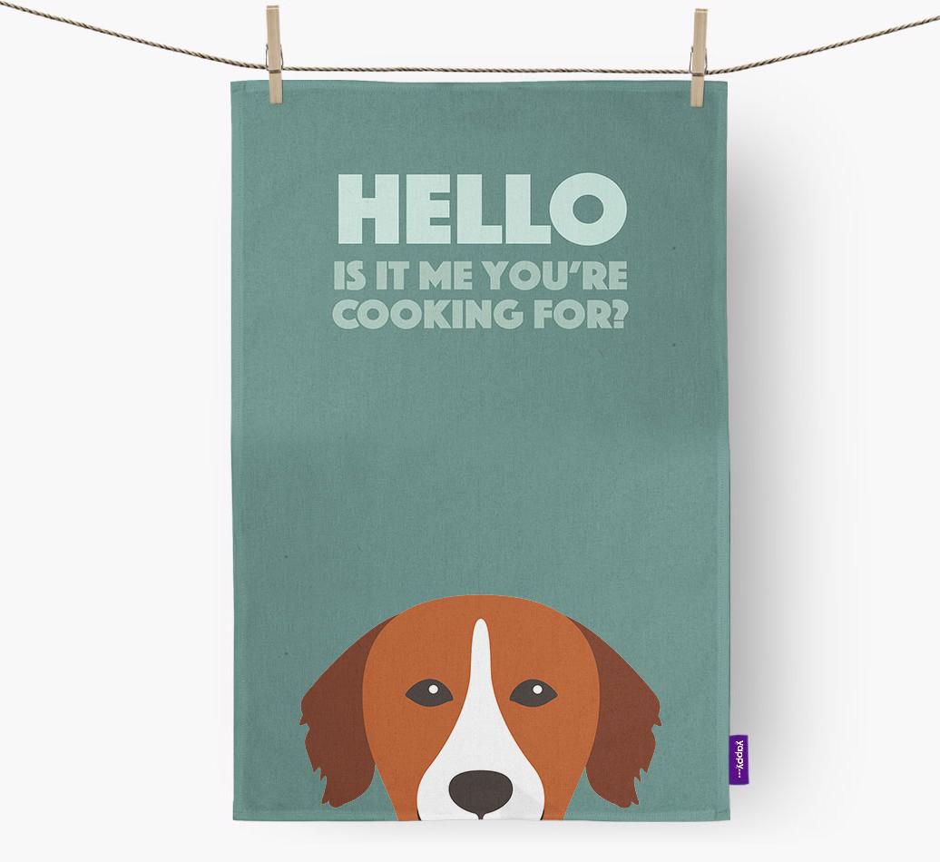 'Cooking For' - Personalized {breedFullName} Dish Towel