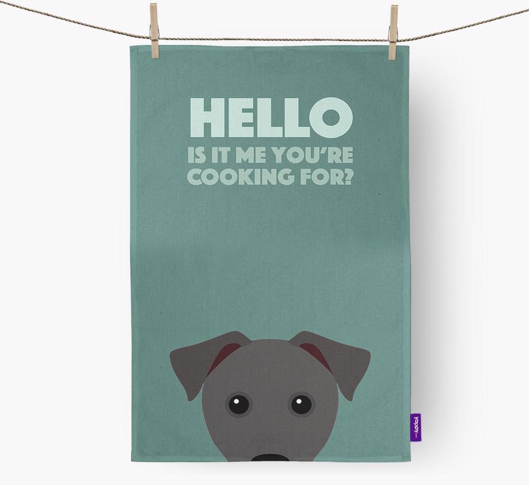 'Cooking For' - Personalized {breedFullName} Dish Towel