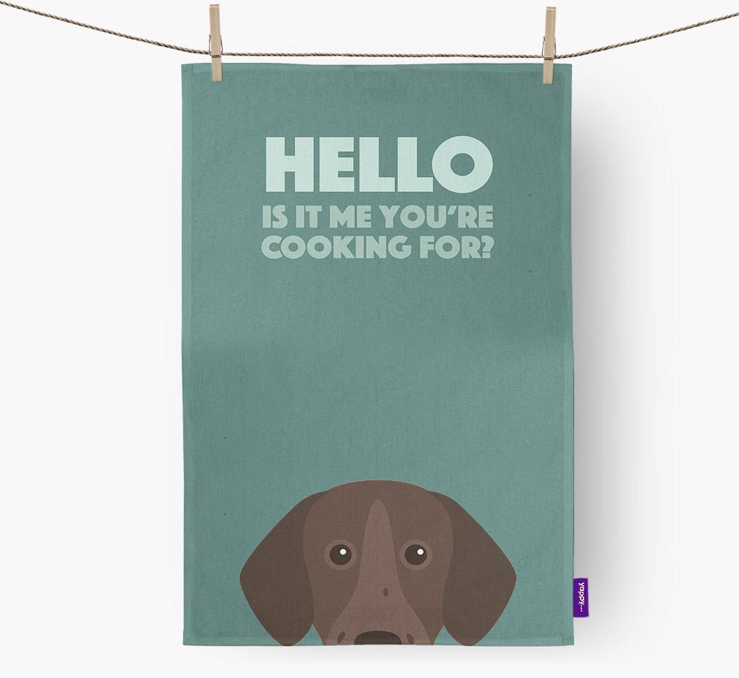 'Cooking For' - Personalized {breedFullName} Dish Towel