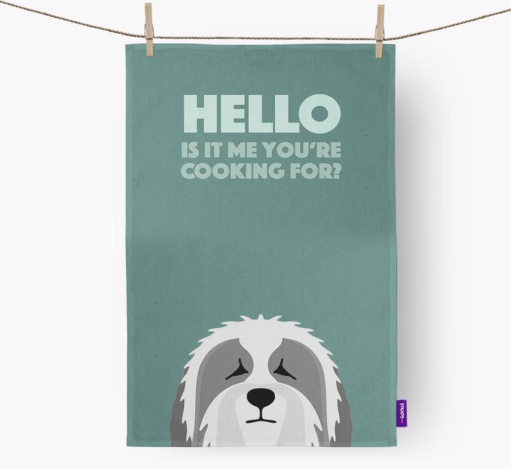 'Cooking For' - Personalized {breedFullName} Dish Towel