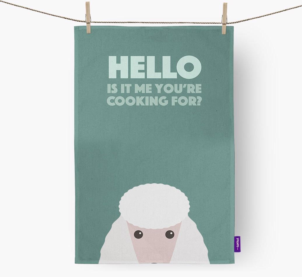 'Cooking For' - Personalized {breedFullName} Dish Towel