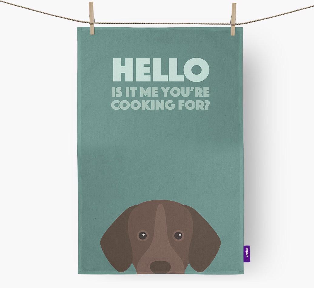 'Cooking For' - Personalized {breedFullName} Dish Towel