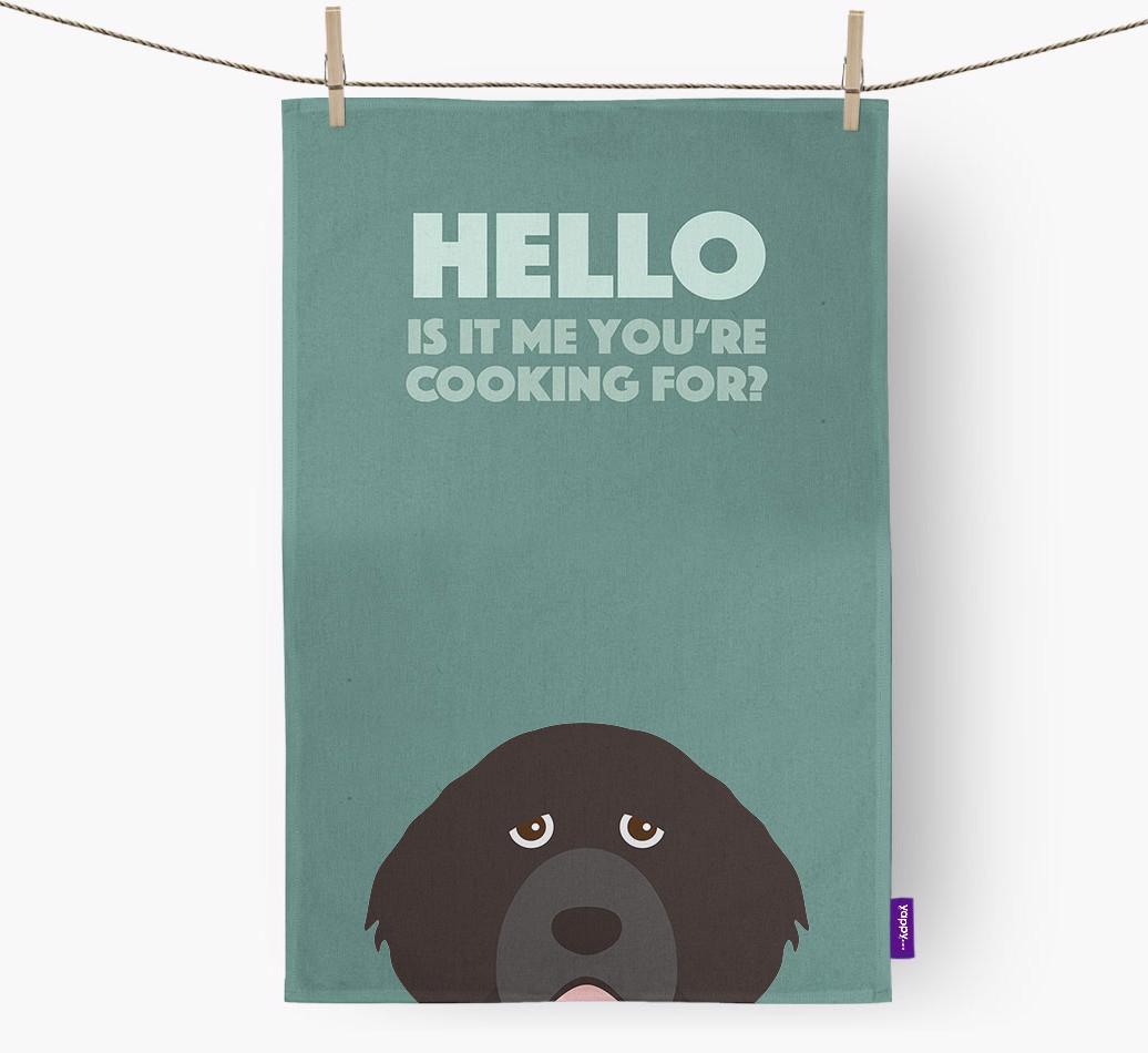 'Cooking For' - Personalized {breedFullName} Dish Towel