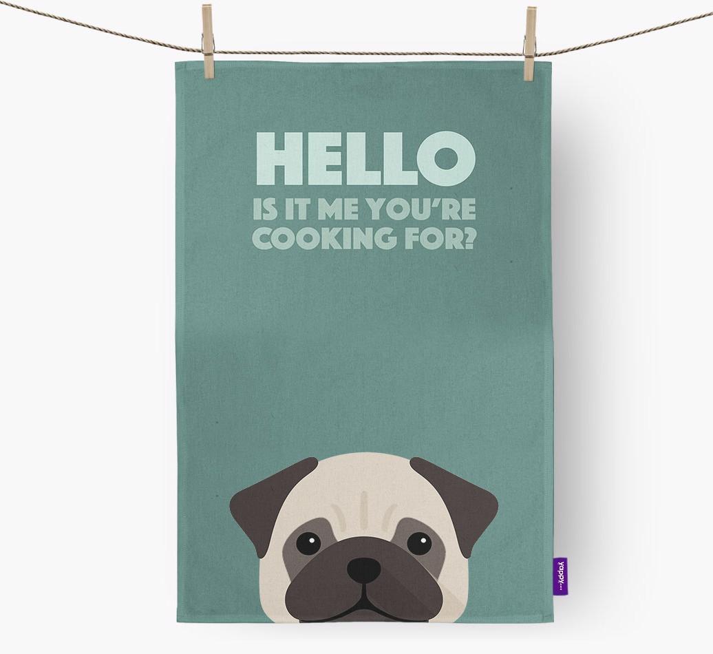 'Cooking For' - Personalized {breedFullName} Dish Towel