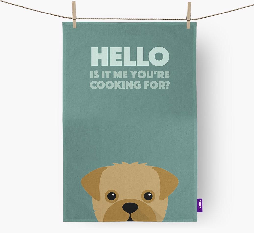 'Cooking For' - Personalized {breedFullName} Dish Towel