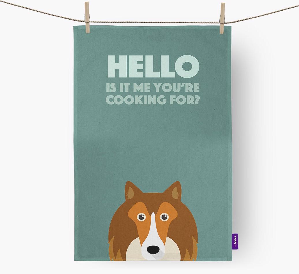 'Cooking For' - Personalized {breedFullName} Dish Towel