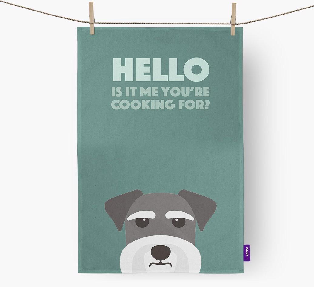 'Cooking For' - Personalized {breedFullName} Dish Towel