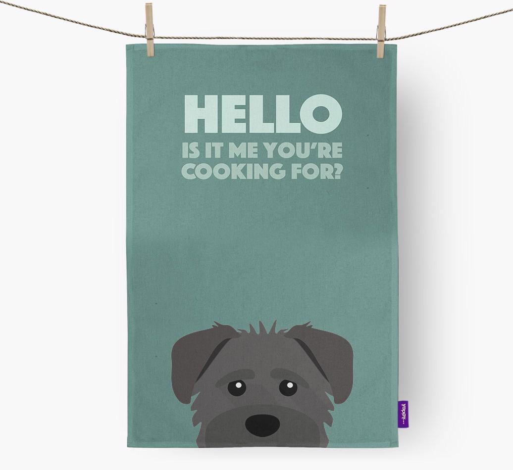 'Cooking For' - Personalized {breedFullName} Dish Towel