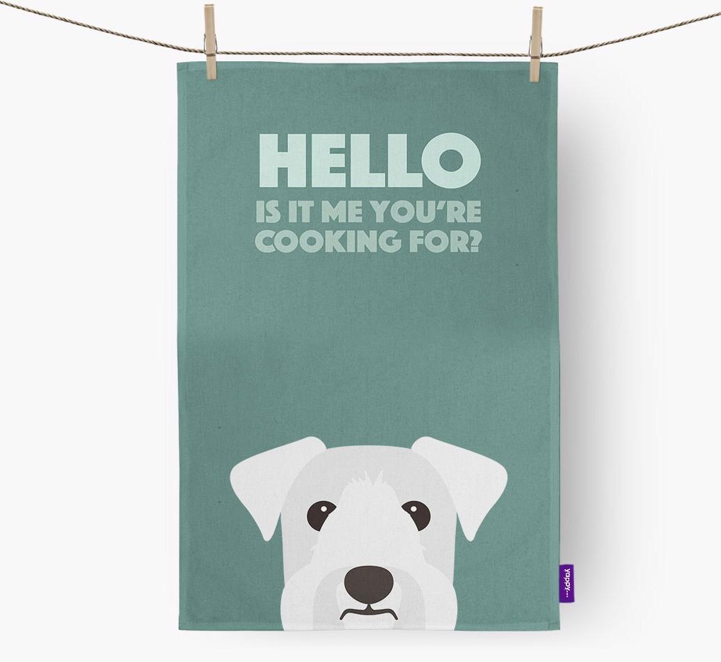 'Cooking For' - Personalized {breedFullName} Dish Towel