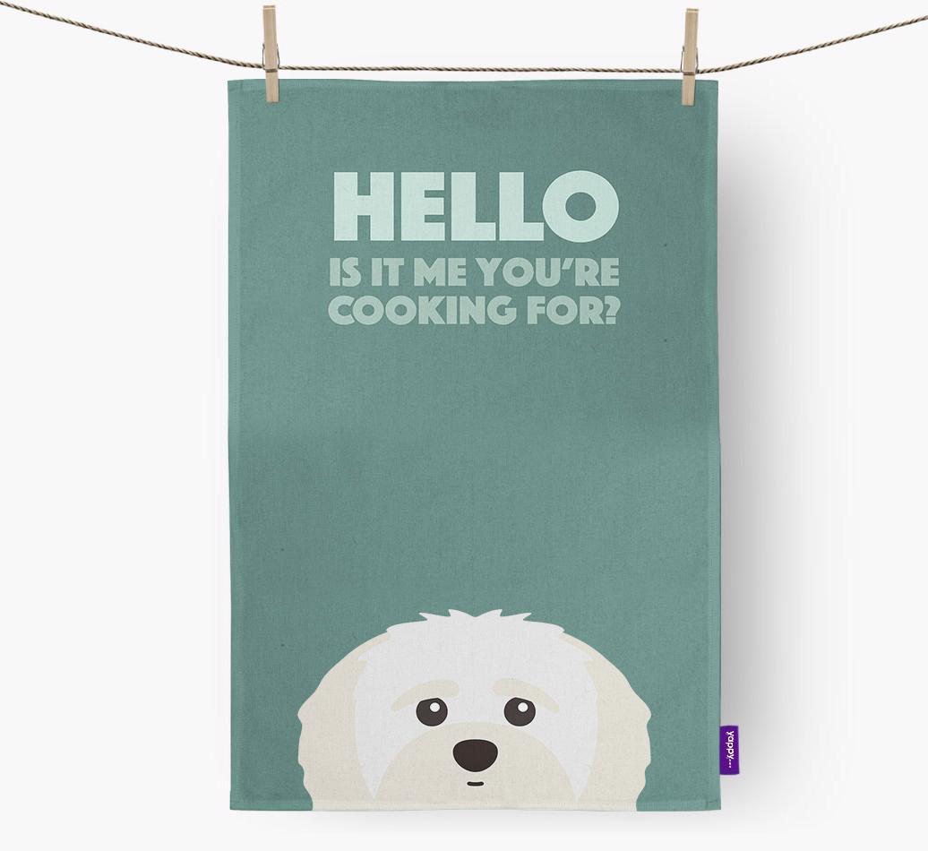 'Cooking For' - Personalized {breedFullName} Dish Towel