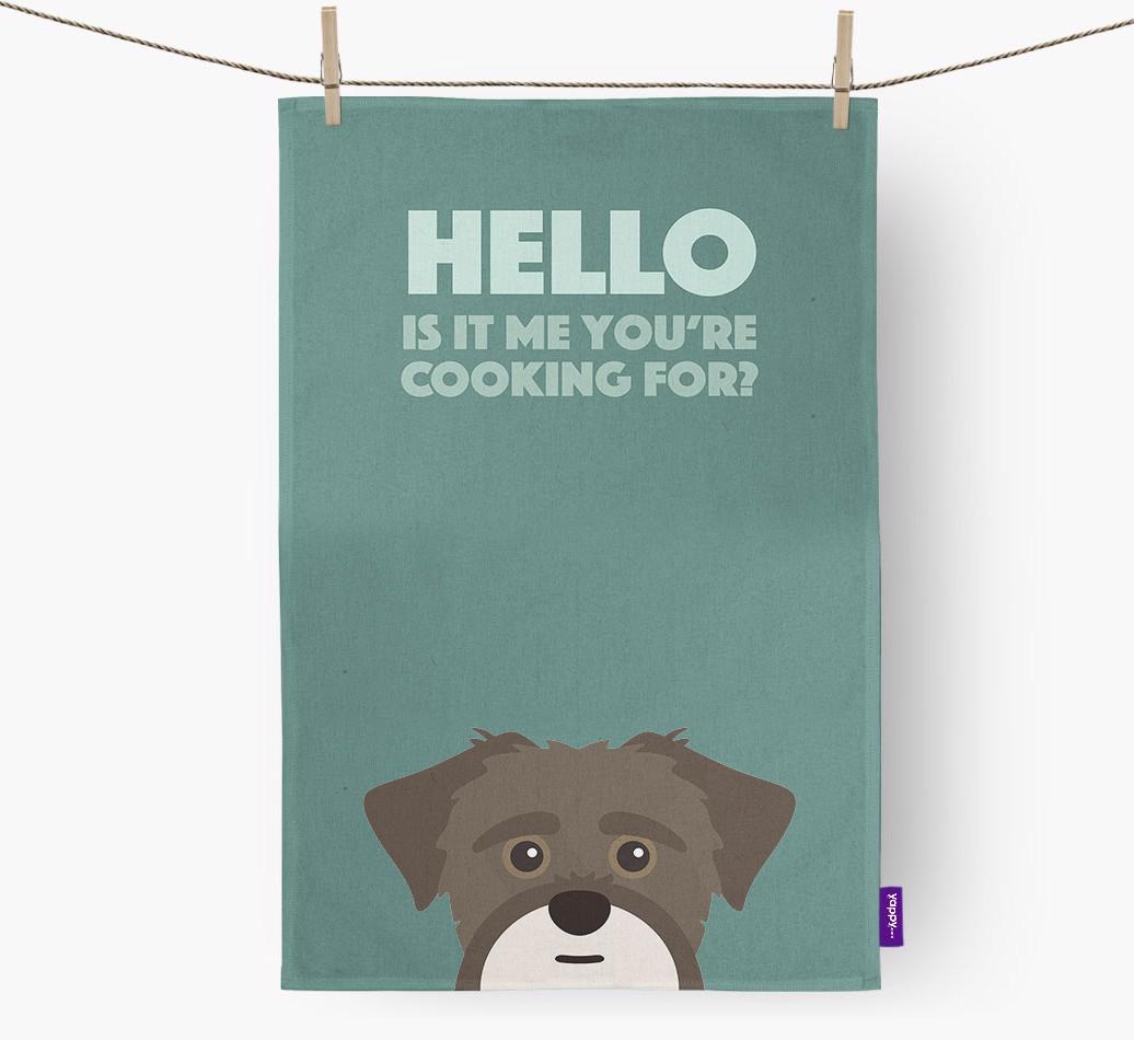 'Cooking For' - Personalized {breedFullName} Dish Towel