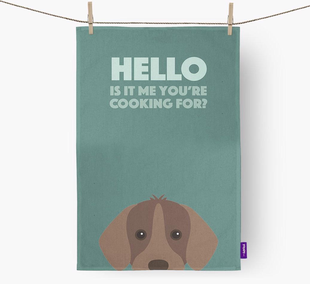 'Cooking For' - Personalized {breedFullName} Dish Towel