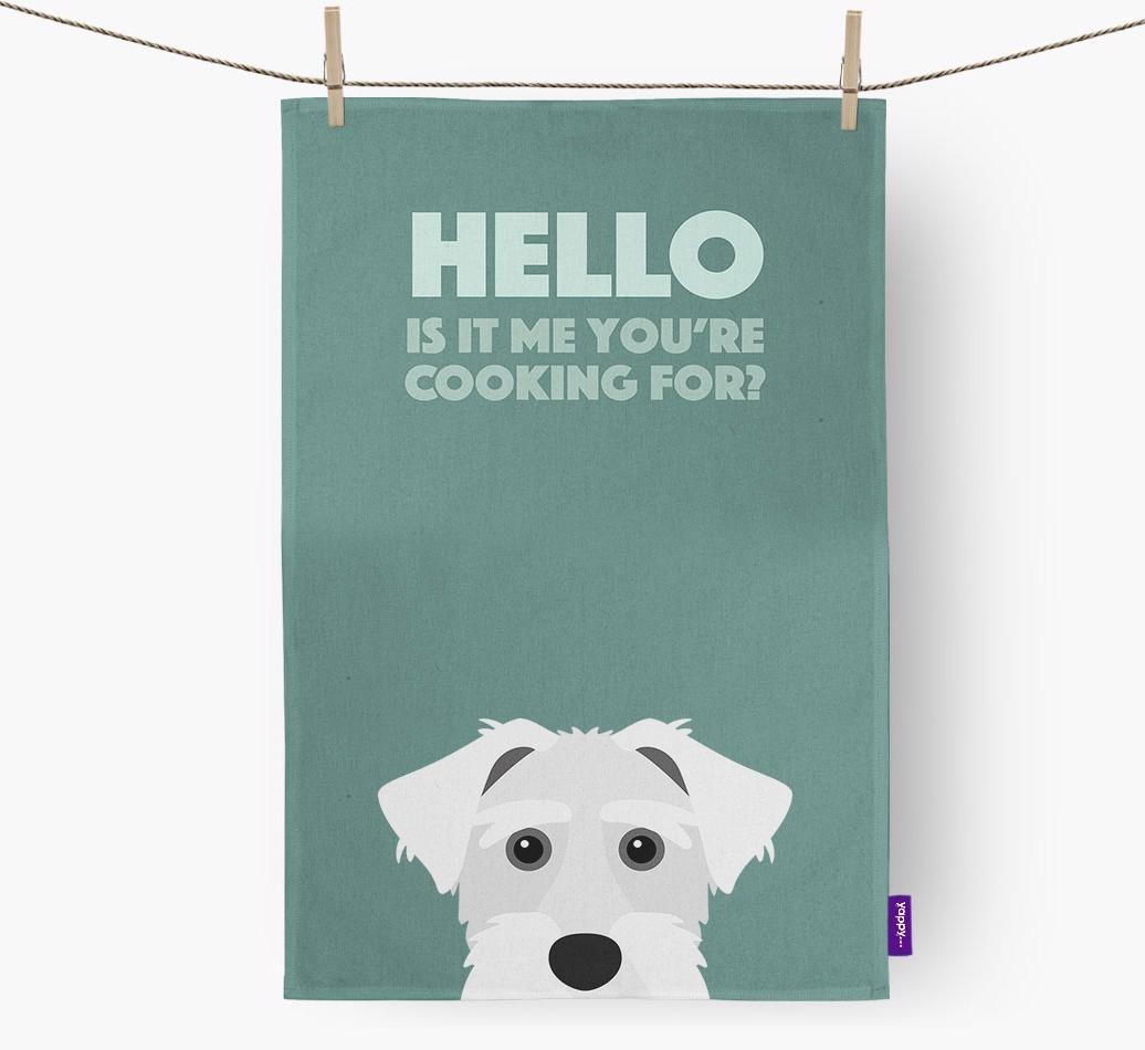 'Cooking For' - Personalized {breedFullName} Dish Towel