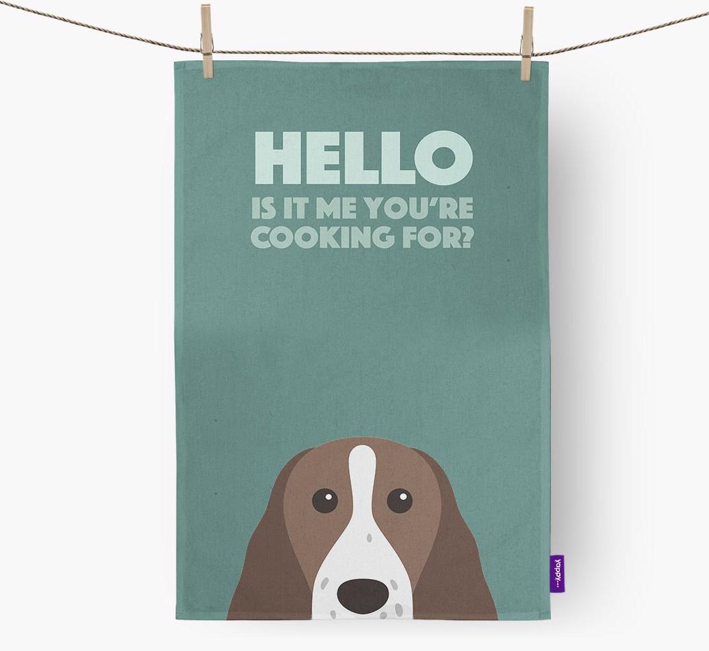 'Cooking For' - Personalized {breedFullName} Dish Towel