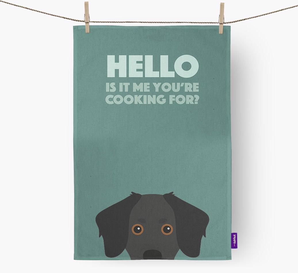 'Cooking For' - Personalized {breedFullName} Dish Towel