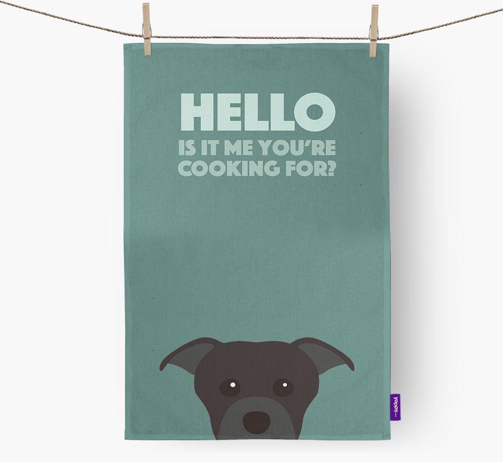 'Cooking For' - Personalized {breedFullName} Dish Towel