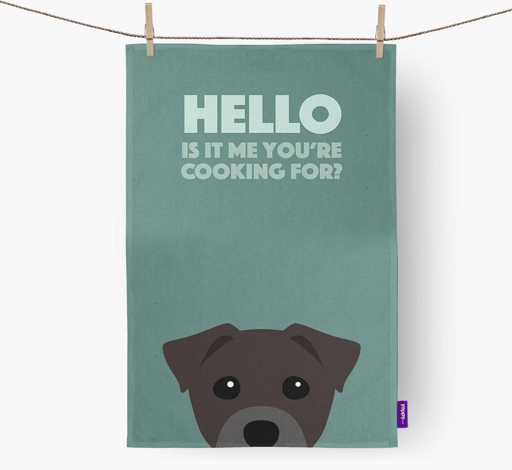 'Cooking For' - Personalized {breedFullName} Dish Towel