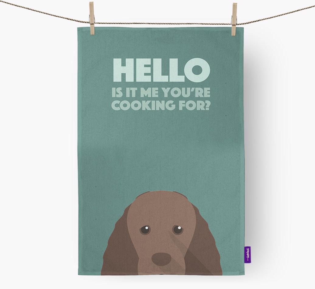 'Cooking For' - Personalized {breedFullName} Dish Towel