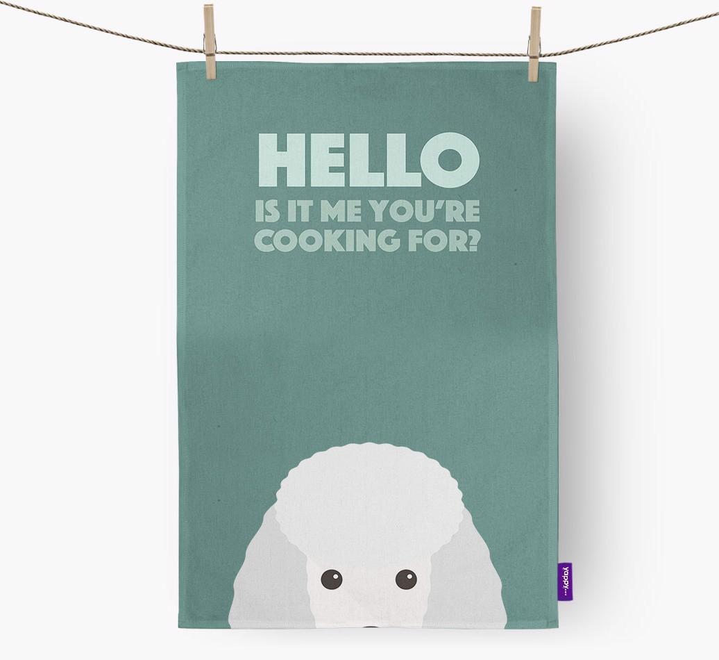 'Cooking For' - Personalized {breedFullName} Dish Towel