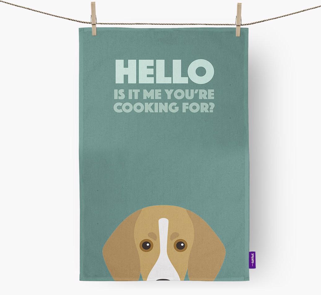 'Cooking For' - Personalized {breedFullName} Dish Towel