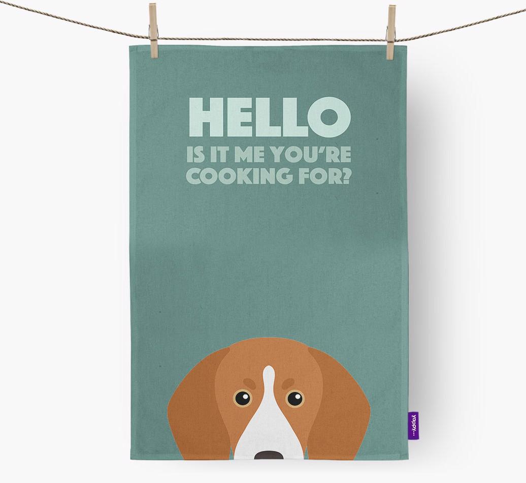 'Cooking For' - Personalized {breedFullName} Dish Towel