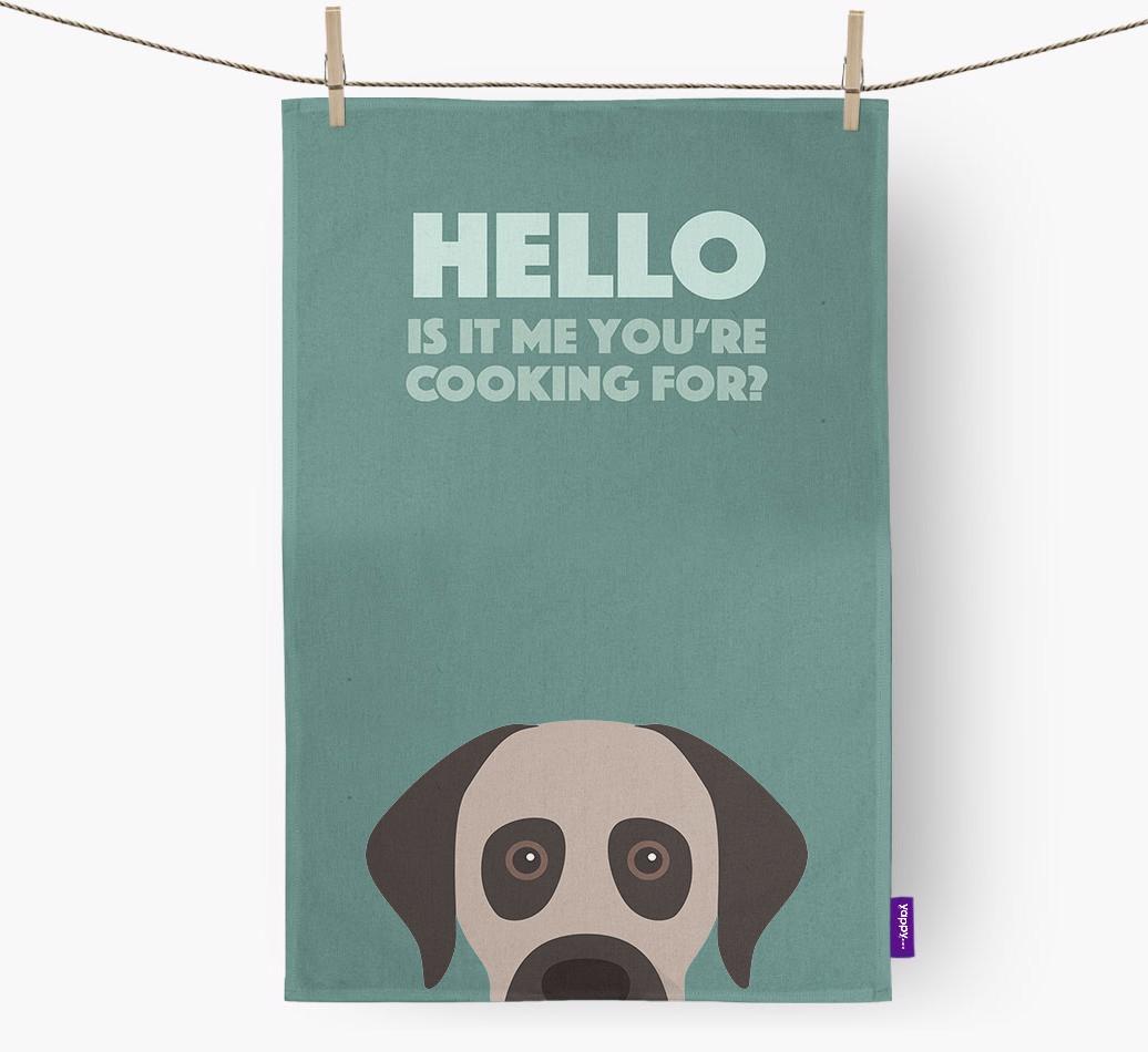 'Cooking For' - Personalized {breedFullName} Dish Towel