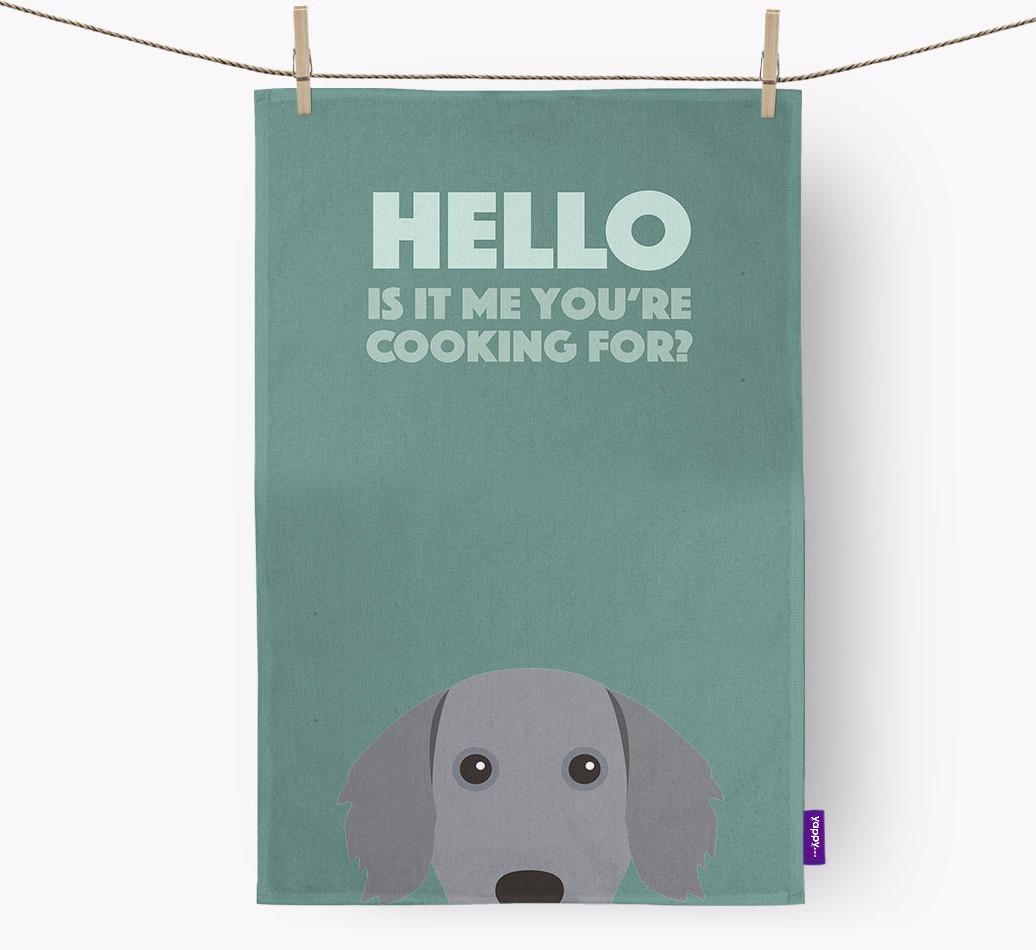 'Cooking For' - Personalized {breedFullName} Dish Towel