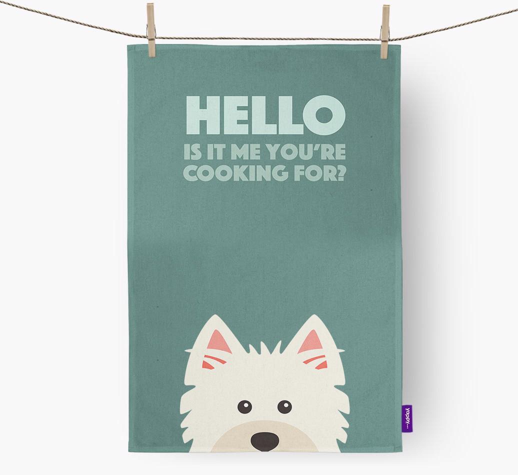 'Cooking For' - Personalized {breedFullName} Dish Towel