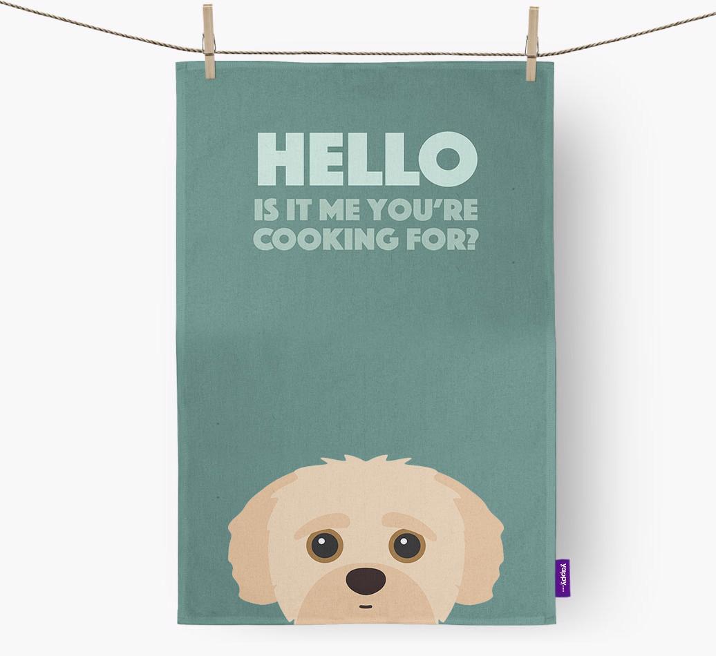 'Cooking For' - Personalized {breedFullName} Dish Towel