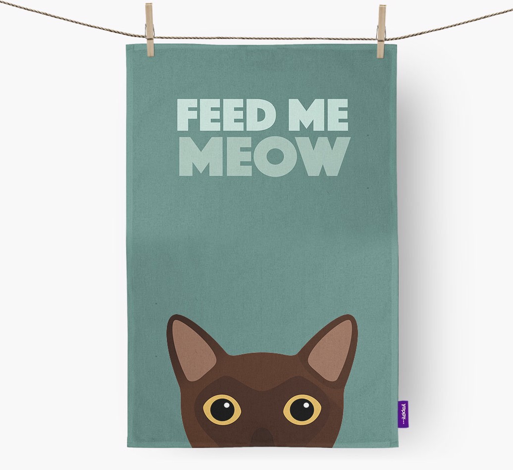 Personalised Burmese Tea Towels