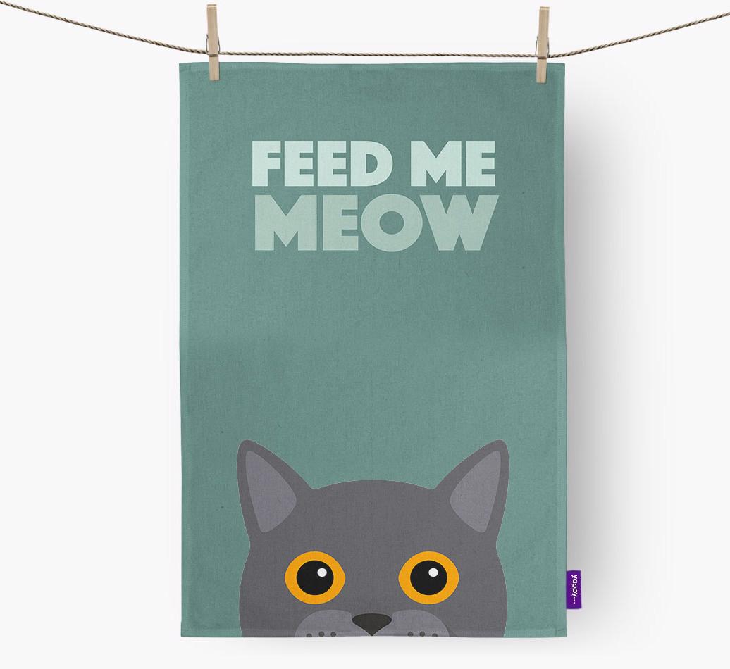 Personalized Chartreux Dish Towels